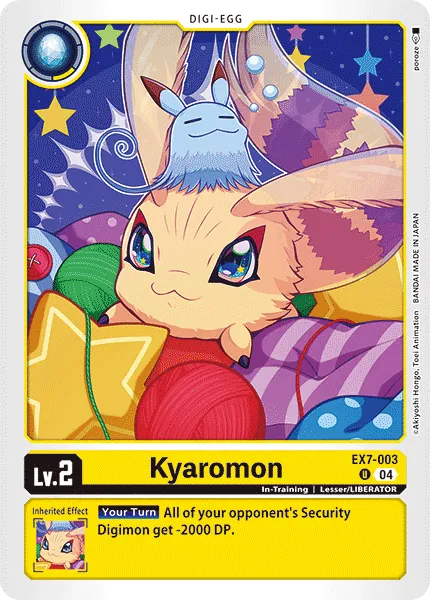 Kyaromon &mdash; Digimon Card Game card