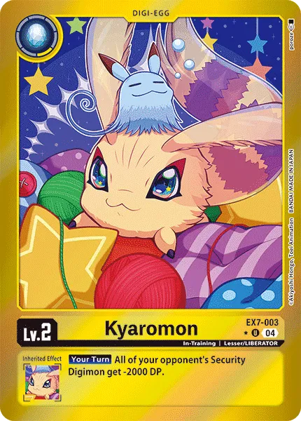 Kyaromon &mdash; Digimon Card Game card