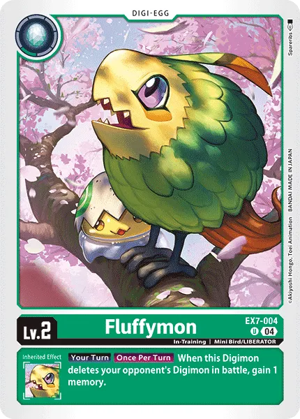 Fluffymon &mdash; Digimon Card Game card