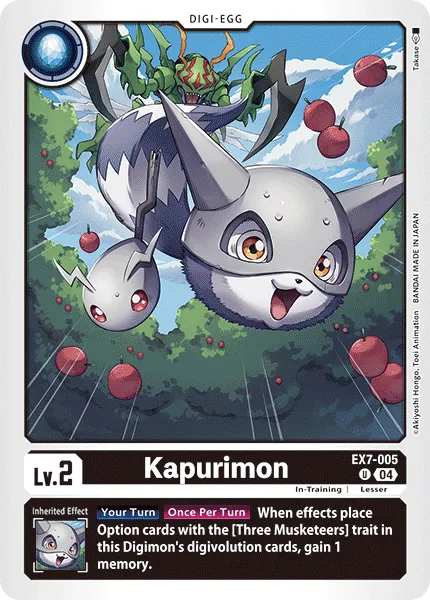 Kapurimon &mdash; Digimon Card Game card