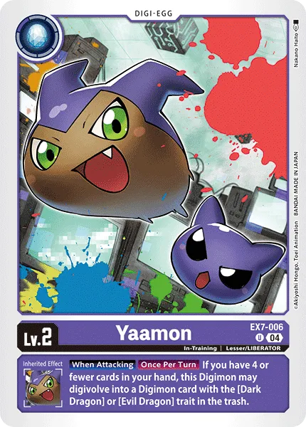 Yaamon &mdash; Digimon Card Game card