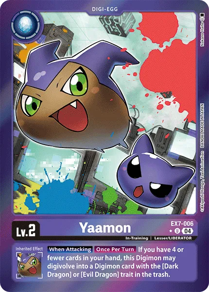Yaamon &mdash; Digimon Card Game card