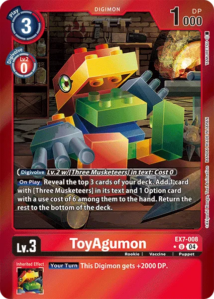 ToyAgumon &mdash; Digimon Card Game card