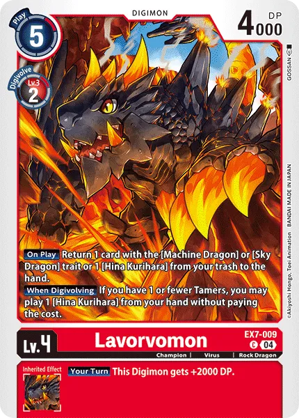 Lavorvomon &mdash; Digimon Card Game card