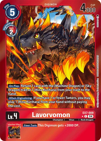 Lavorvomon &mdash; Digimon Card Game card