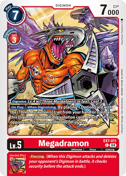 Megadramon &mdash; Digimon Card Game card