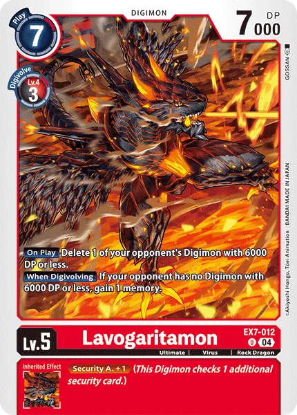 Lavogaritamon &mdash; Digimon Card Game card
