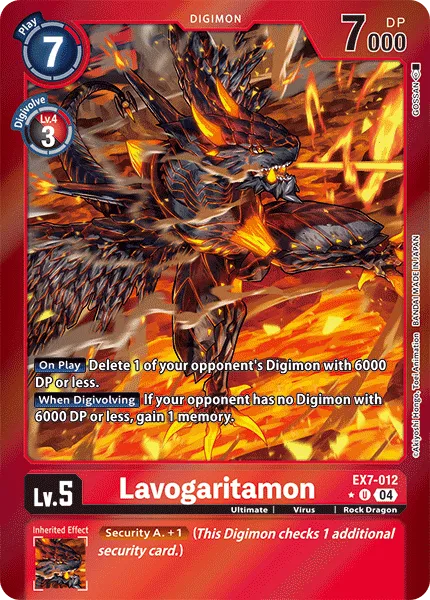 Lavogaritamon &mdash; Digimon Card Game card
