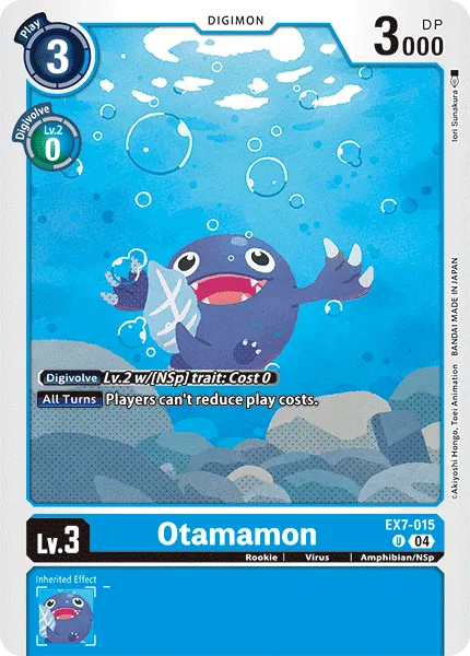 Otamamon &mdash; Digimon Card Game card