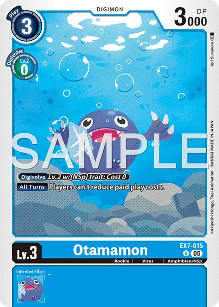 Otamamon &mdash; Digimon Card Game card