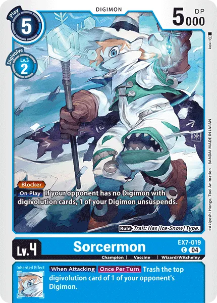 Sorcermon &mdash; Digimon Card Game card