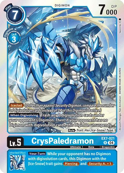 CrysPaledramon &mdash; Digimon Card Game card