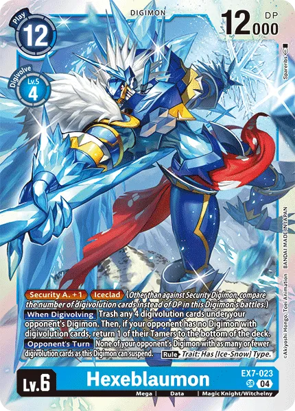 Hexeblaumon &mdash; Digimon Card Game card