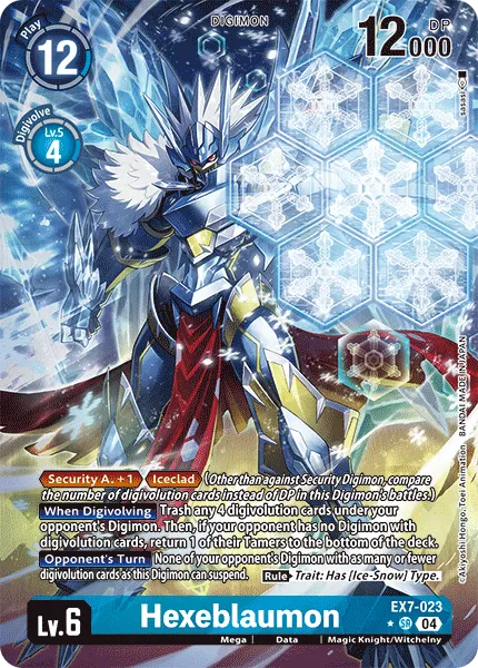 Hexeblaumon &mdash; Digimon Card Game card