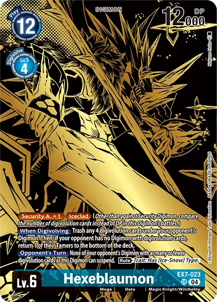 Hexeblaumon &mdash; Digimon Card Game card