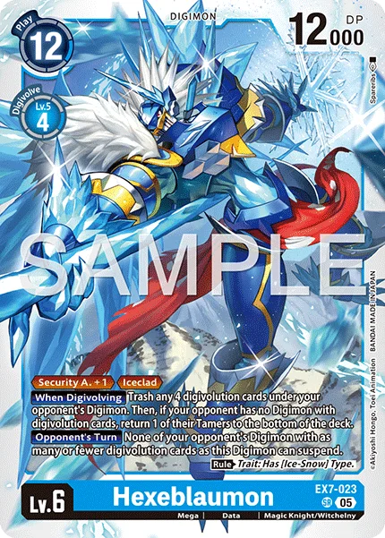 Hexeblaumon &mdash; Digimon Card Game card