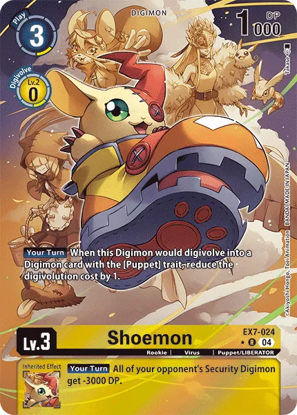 Shoemon &mdash; Digimon Card Game card