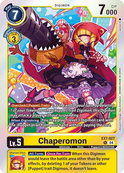 Chaperomon &mdash; Digimon Card Game card