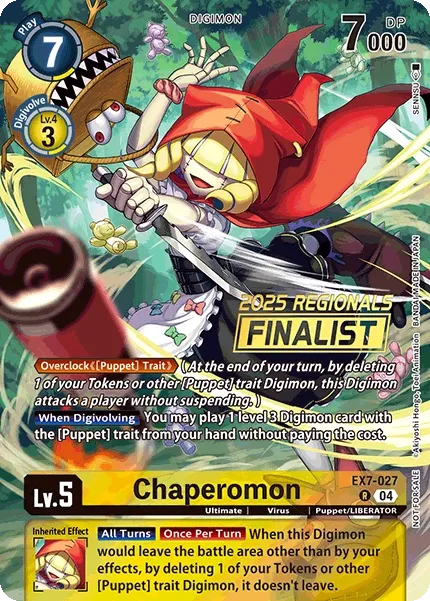 Chaperomon &mdash; Digimon Card Game card