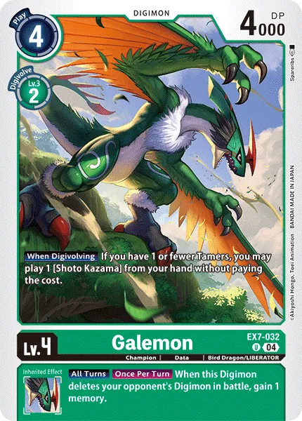 Galemon &mdash; Digimon Card Game card