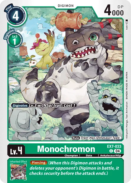 Monochromon &mdash; Digimon Card Game card