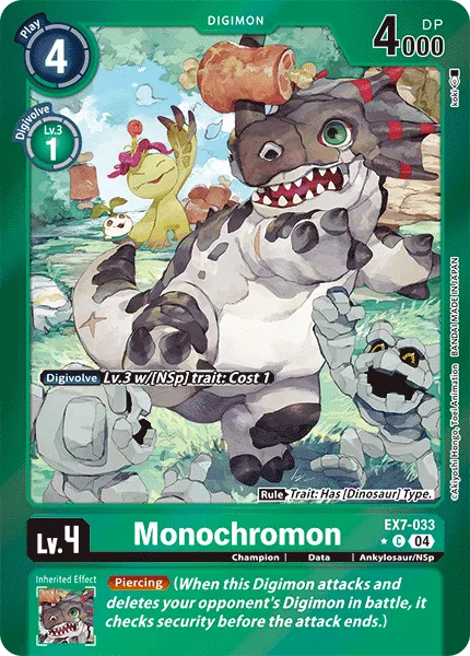 Monochromon &mdash; Digimon Card Game card