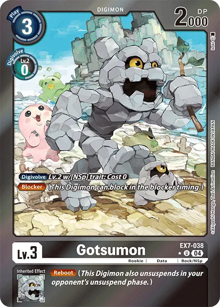 Gotsumon &mdash; Digimon Card Game card