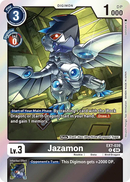 Jazamon &mdash; Digimon Card Game card