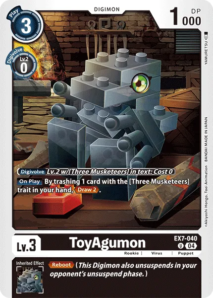 ToyAgumon &mdash; Digimon Card Game card