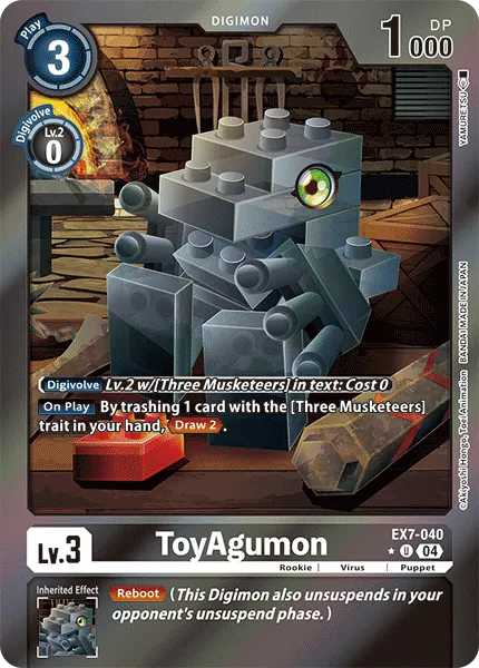 ToyAgumon &mdash; Digimon Card Game card