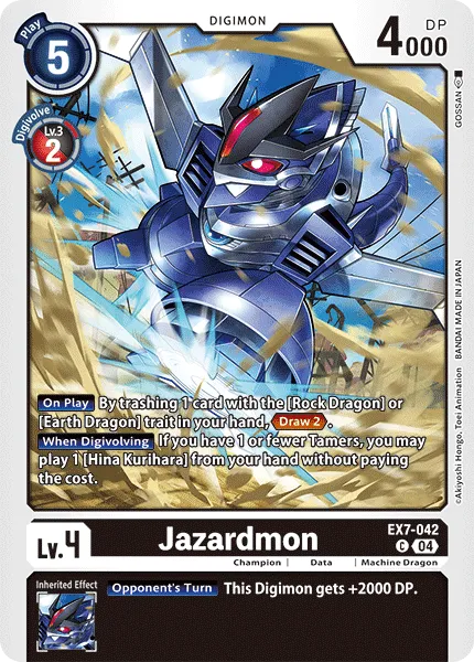 Jazardmon &mdash; Digimon Card Game card