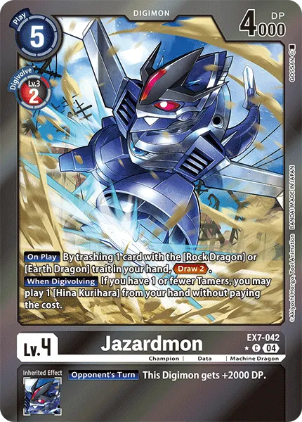 Jazardmon &mdash; Digimon Card Game card