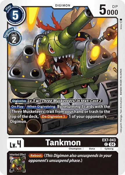 Tankmon &mdash; Digimon Card Game card
