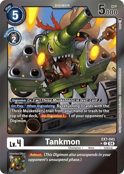 Tankmon &mdash; Digimon Card Game card