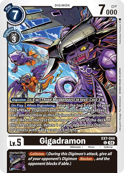 Gigadramon &mdash; Digimon Card Game card