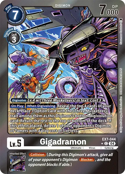 Gigadramon &mdash; Digimon Card Game card