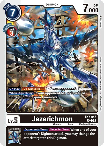 Jazarichmon &mdash; Digimon Card Game card