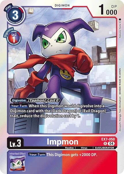 Impmon &mdash; Digimon Card Game card