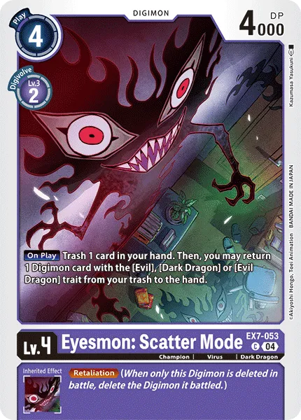 Eyesmon: Scatter Mode &mdash; Digimon Card Game card