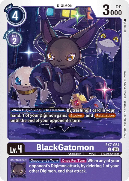 BlackGatomon &mdash; Digimon Card Game card