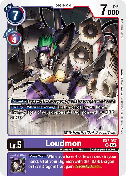Loudmon &mdash; Digimon Card Game card