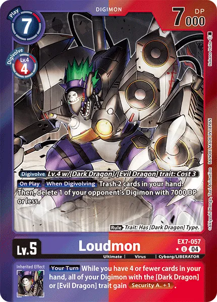 Loudmon &mdash; Digimon Card Game card