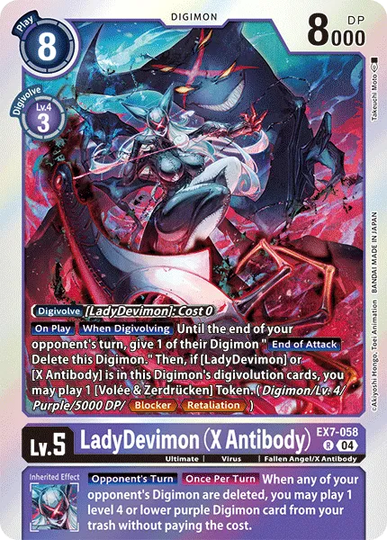 LadyDevimon (X Antibody) &mdash; Digimon Card Game card