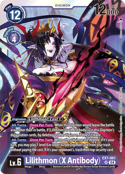 Lilithmon (X Antibody) &mdash; Digimon Card Game card