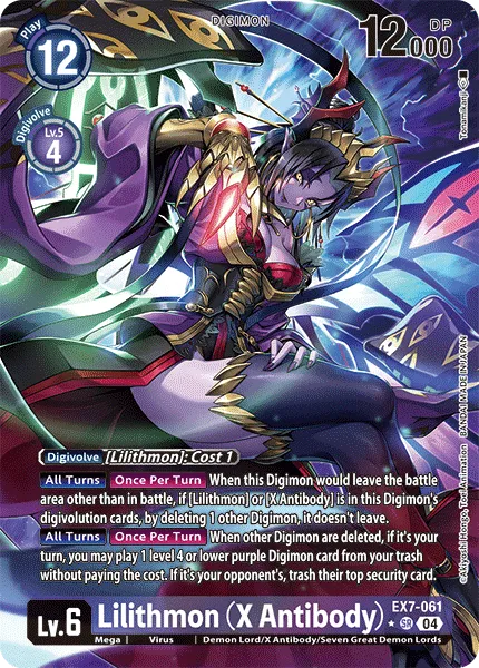 Lilithmon (X Antibody) &mdash; Digimon Card Game card
