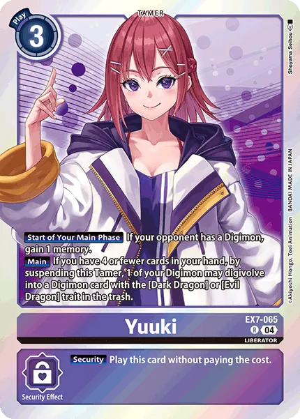 Yuuki &mdash; Digimon Card Game card