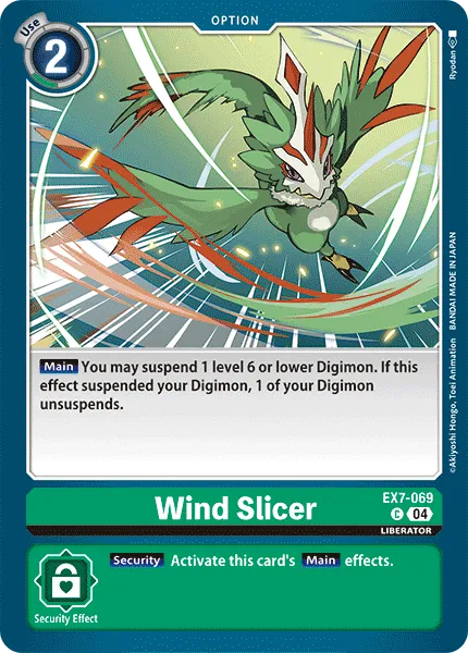 Wind Slicer &mdash; Digimon Card Game card