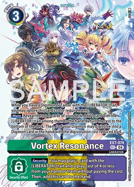 Vortex Resonance &mdash; Digimon Card Game card