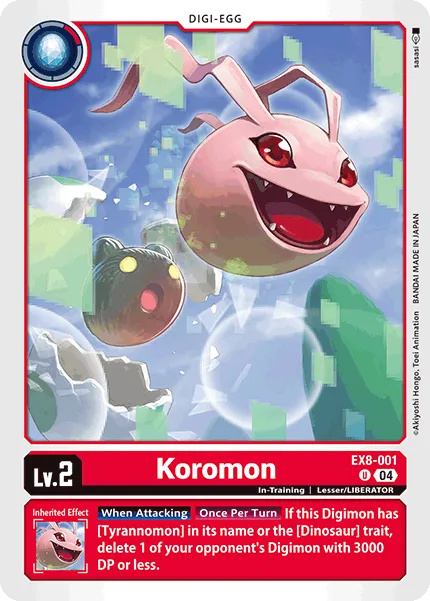 Koromon &mdash; Digimon Card Game card