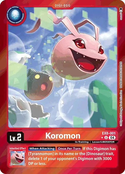 Koromon &mdash; Digimon Card Game card